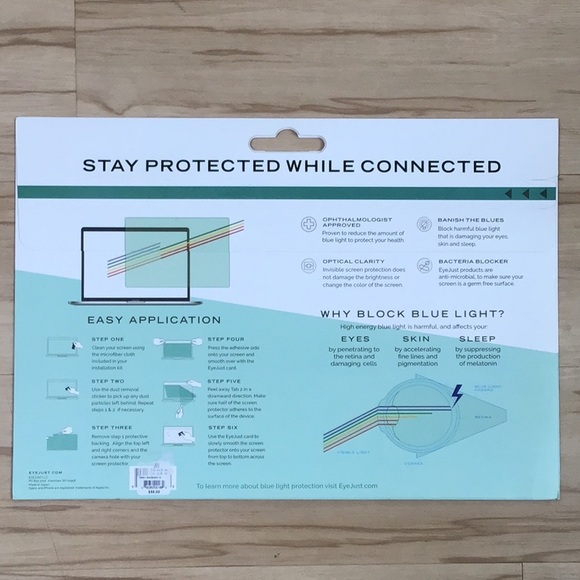 MacBook 13 Eye Just Blue Light Blocking Screen NWT - Picture 2 of 9